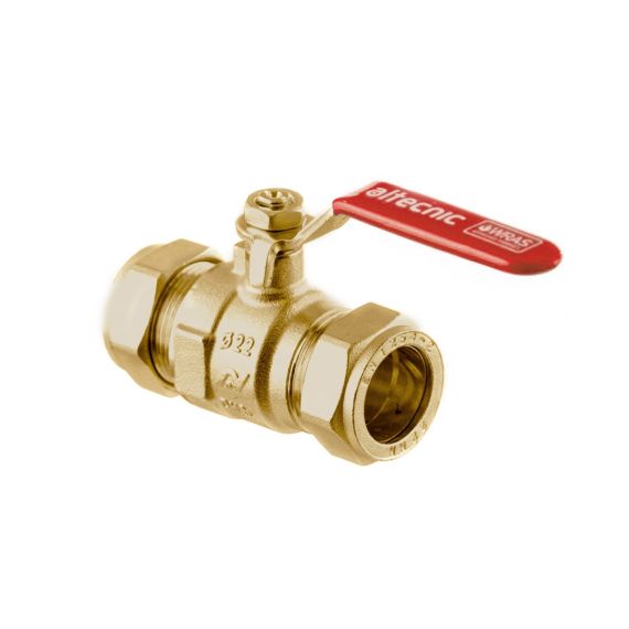 DZR INTABALL VALVE - RED HANDLE