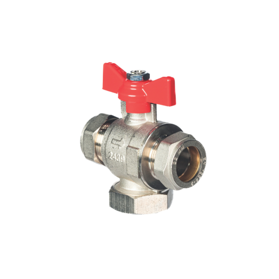 FILTER BALL VALVE WITH BUTTERFLY HANDLE