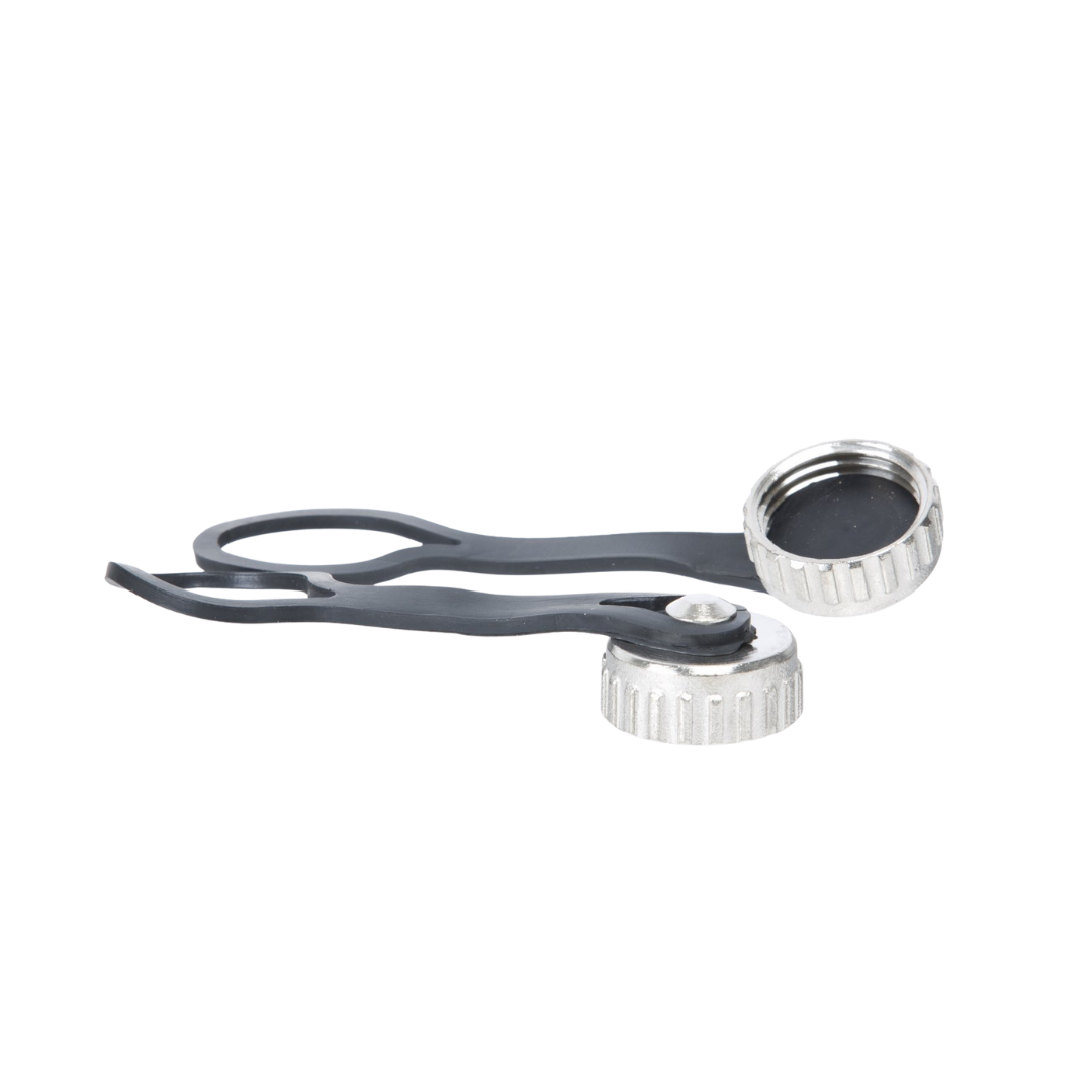 Altecnic 15mm angled thermostatic radiator valve with chrome cap