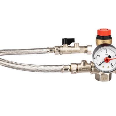Altecnic Eres 15mm pressure reducing valve with pressure gauge port