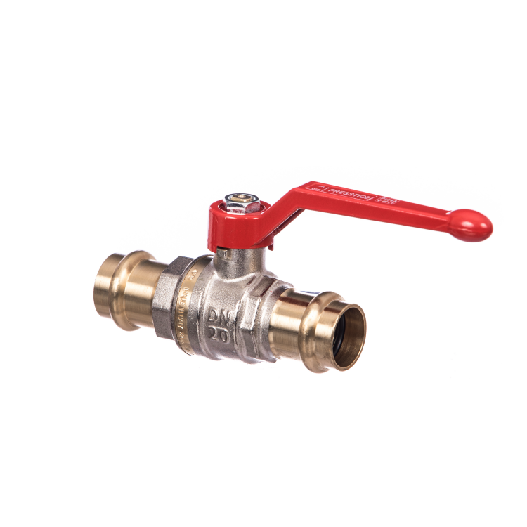 INTABALL® PRESS FIT LEVER BALL VALVES - RED LEVER