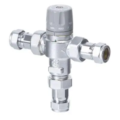 Altecnic 521 series 28mm thermostatic mixing valve for high flow systems