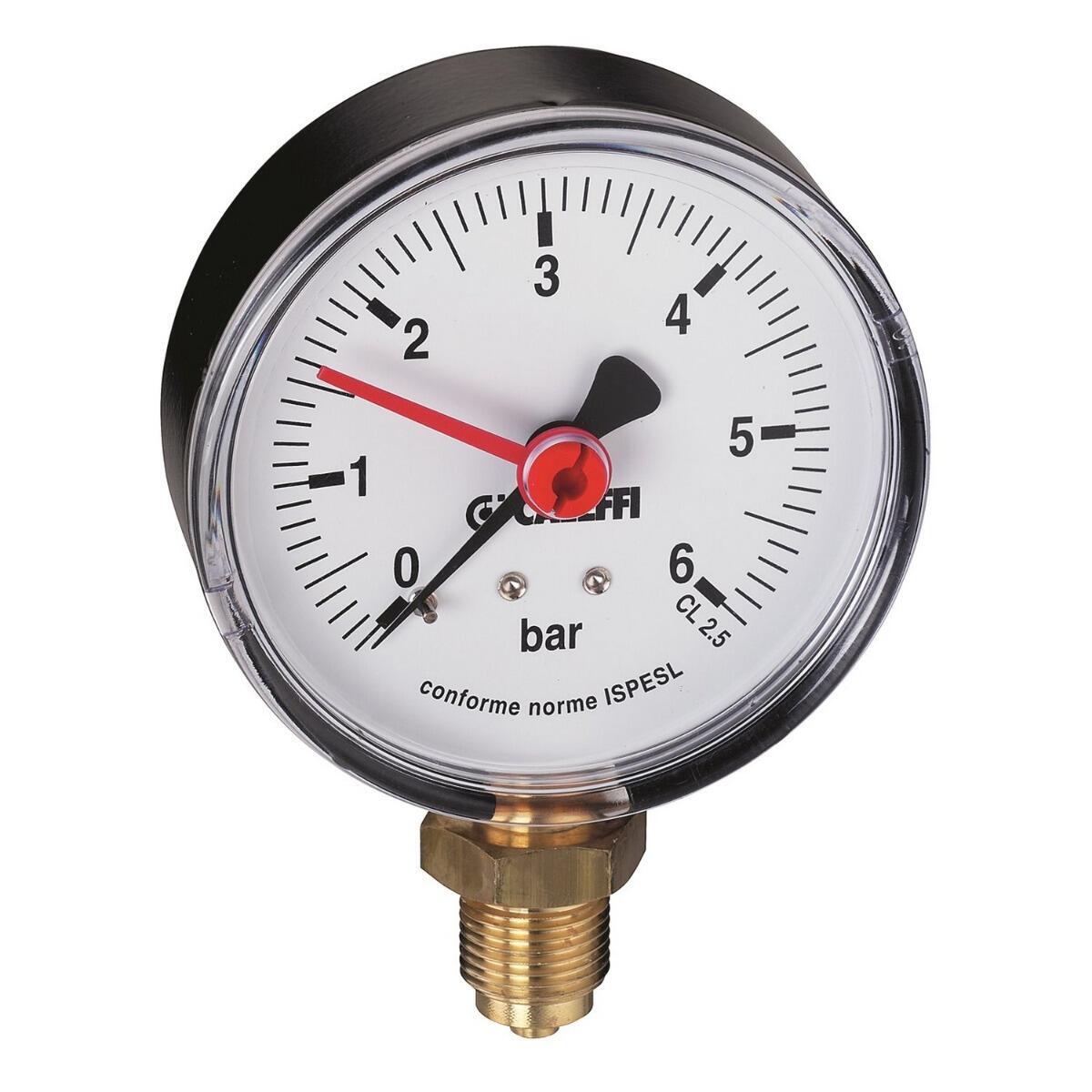 Altecnic 557706 series 0-6 bar pressure gauge for heating systems