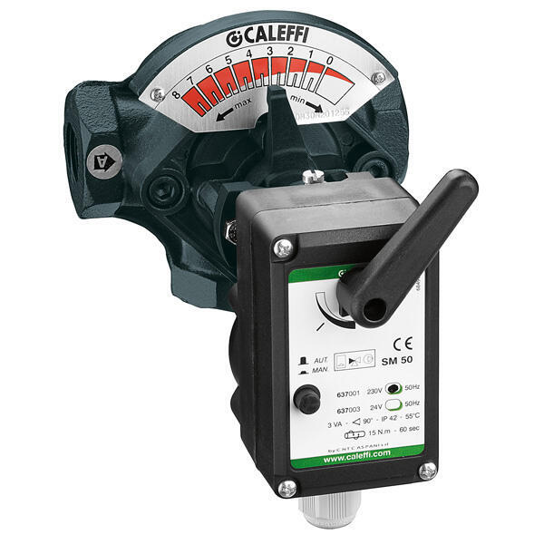 MOTORISED THREE-WAY SECTOR MIXING VALVE