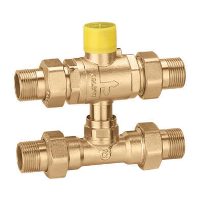 6489 SERIES THREE-WAY BALL ZONE VALVE WITH BY-PASS TEE