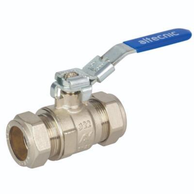 INTABALL® VALVE COMPLETE WITH LOCK - BLUE LEVER HANDLE