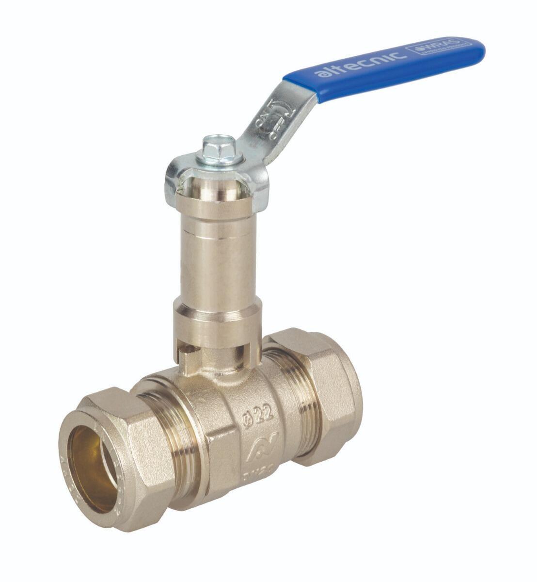INTABALL® LEVER BALL VALVES WITH EXTENSION STEM - BLUE HANDLE