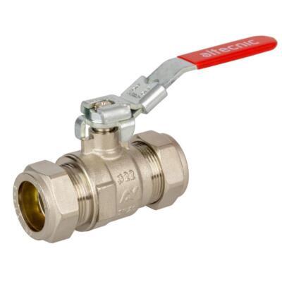 INTABALL® VALVE COMPLETE WITH LOCK - RED LEVER HANDLE