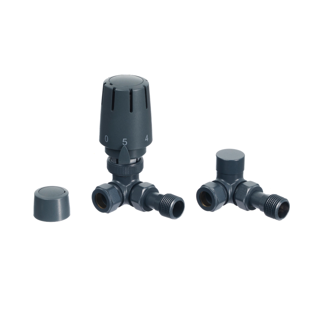 BLACK & ANTHRACITE THERMOSTATIC RADIATOR VALVES - Image 2