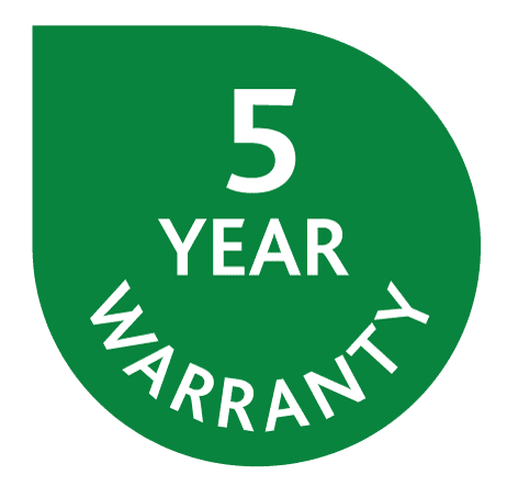 5 year warranty